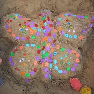 Постройка из песка" Бабочка"