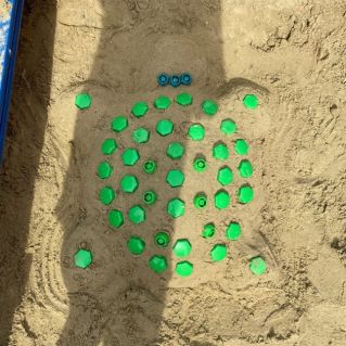 Постройка из песка " Черепаха"