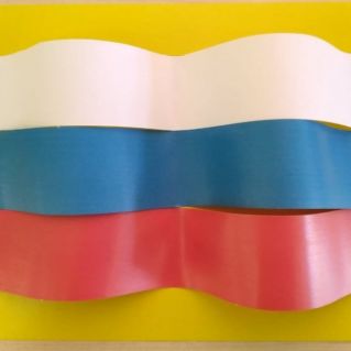 Аппликация "Российский триколор"