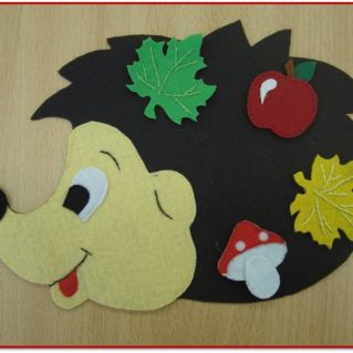 Осенние запасы ёжика"