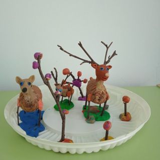 Оленья семья