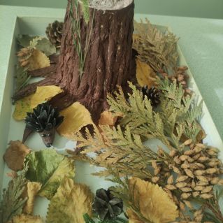 Осенний домик ёжика