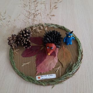 Ежик на прогулке