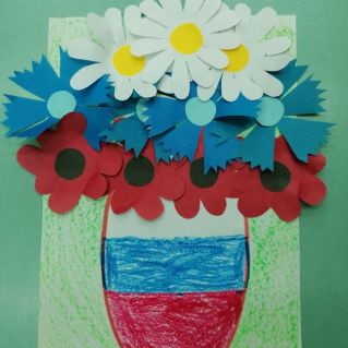 Аппликация " Флаг России"