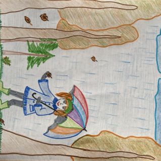 «Прогулка по осенней улице»