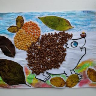 "Ёжик с яблоком"