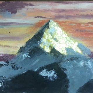 "Снежные вершины Уральских гор"