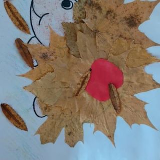 Ёжик осенью