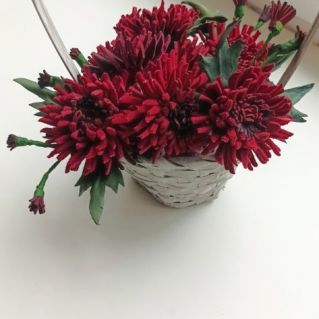 Цветы из кожи