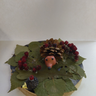 Ёжик на опушке