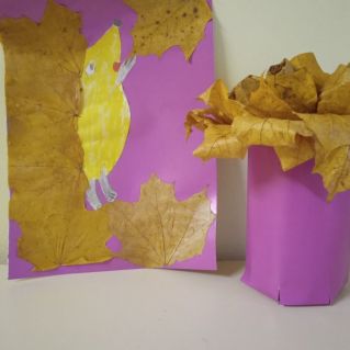 Ёжик осенью