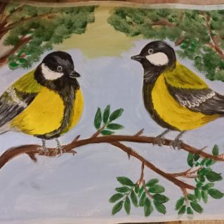 Дружные синички