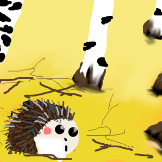 Ежик в лесу