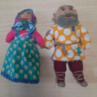 Поделка из фетра "Бабушка рядышком с дедушкой"