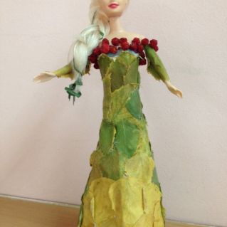 Осенний наряд для куклы Лизы