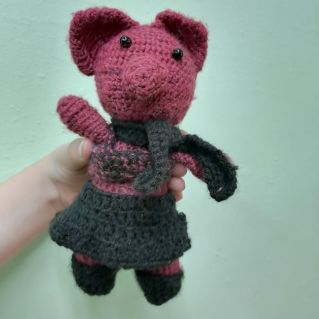 Вязание крючком - свинка