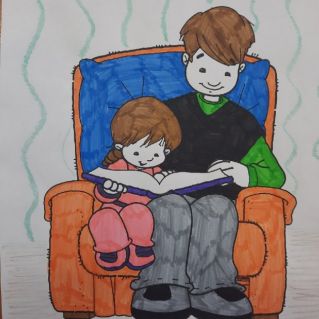 рисунок "Праздник папы"