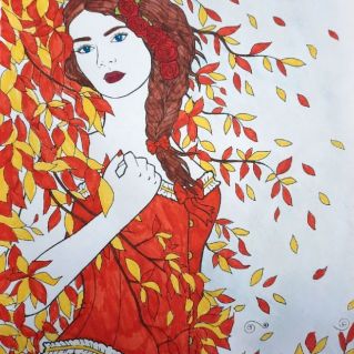 рисунок "Здравствуй, Осень золотая"