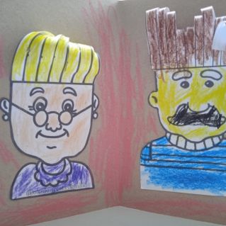 Открытка для бабушки и дедушки