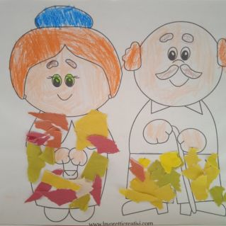 Открытка бабушки и дедушки