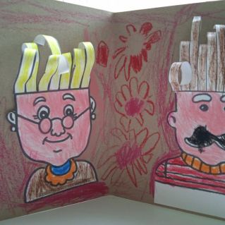 Открытка бабушки и дедушки