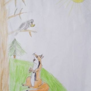 "Лисица видит сыр"