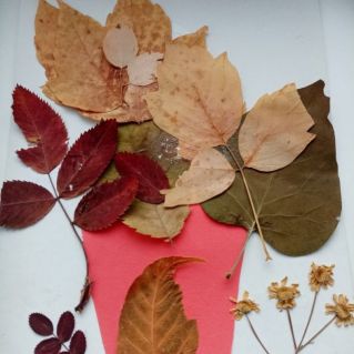 Осенний букетик для учителя