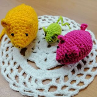 Вязание крючком - мышки