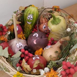 овощная корзинка "Веселые ребята"