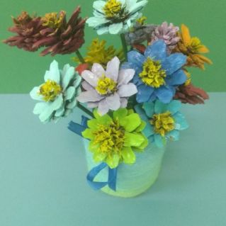 Шишки в букете