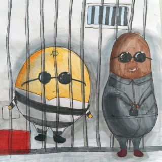 За решеткой