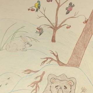 "Как зимуют в лесу"