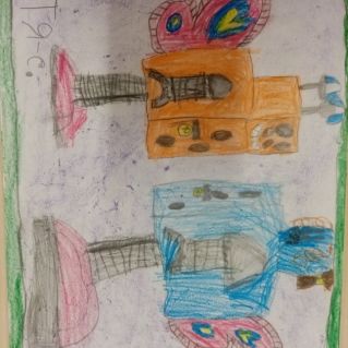 Встреча роботов- бабочек