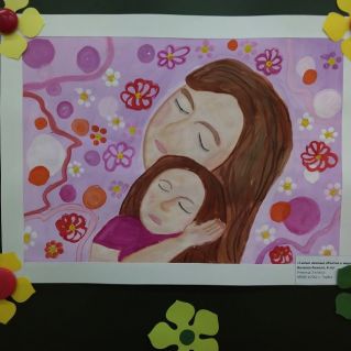 Рисунок "Самые нежные объятия в мире!"