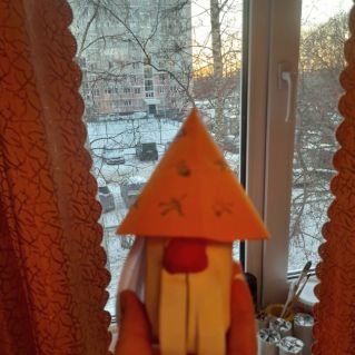 Скандинавский гномик (игрушка на ёлку)