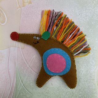 Поделка из фетра «Ёжик»