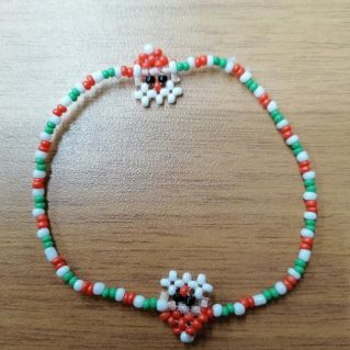 Новогодний аксессуар: браслет