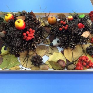 "Ёжики в осеннем лесу"