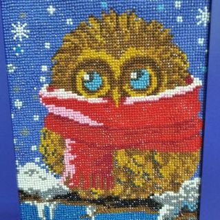 Алмазная мозаика "Совушка-сова"