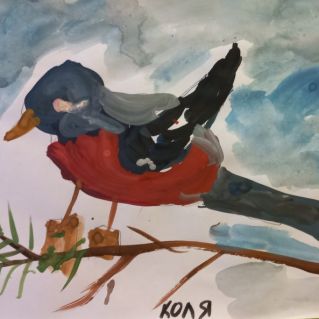 Первый снегирь