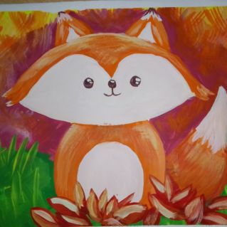 Осень- рыжая лисица