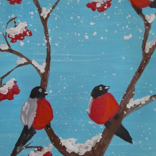 Снегири прилетели