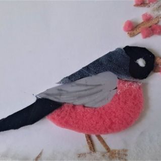 Снегирь и рябина