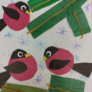 "Славят зиму снегири"