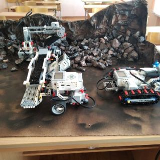 Комплекс робототехнических устройств для добычи полезных ископаемых на основе конструктора  LEGO Mindstorms EV3 