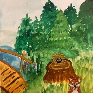 Иллюстрация к сказке "Колобок"