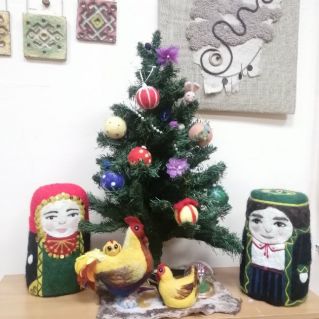 Куклы в технике войлоковаляние