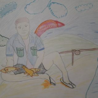 "Папа на рыбалке"