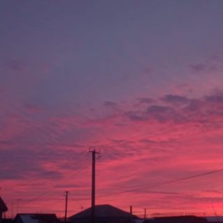 Багровый закат