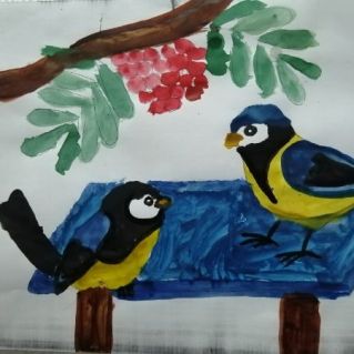 Обед у птиц...